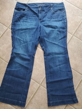 Eddie Bauer Dark Blue Wide Leg Jeans